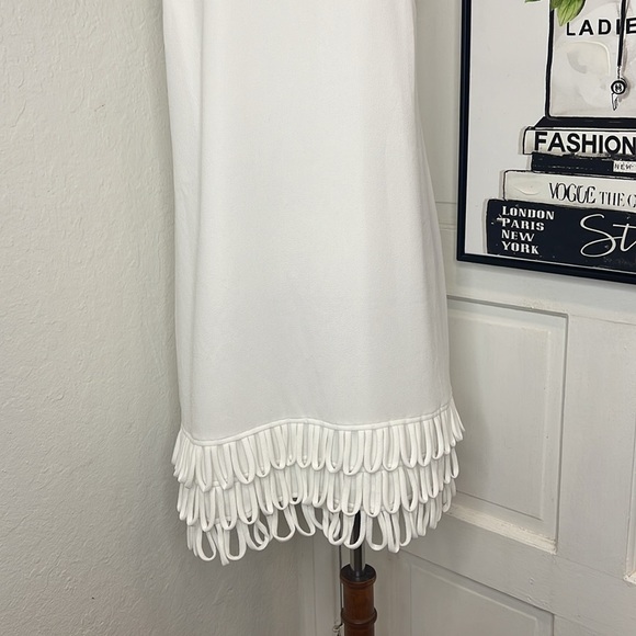 NWT Trina Turk White Seahorse Dress Size 10 - Picture 6 of 10